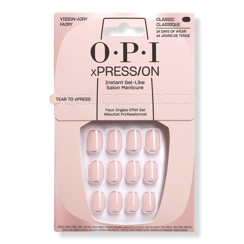 xPRESS/ON French Tip Press On Nails - Vision-airy Fairy