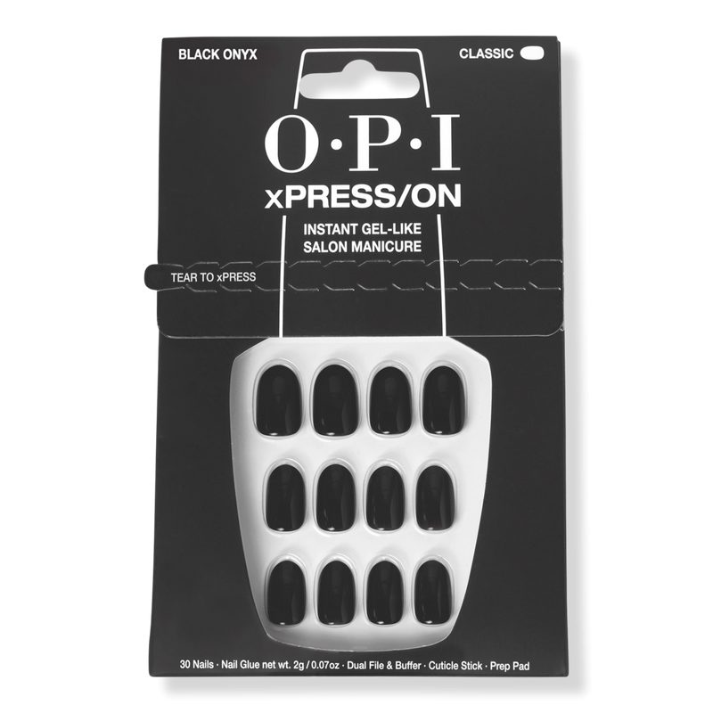 xPRESS/ON Solid Color Press On Nails - Black Onyx