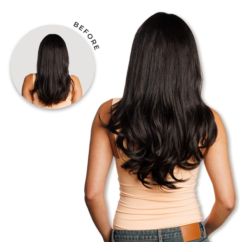 Xtra Inches Clip-in Extensions - Black Brown
