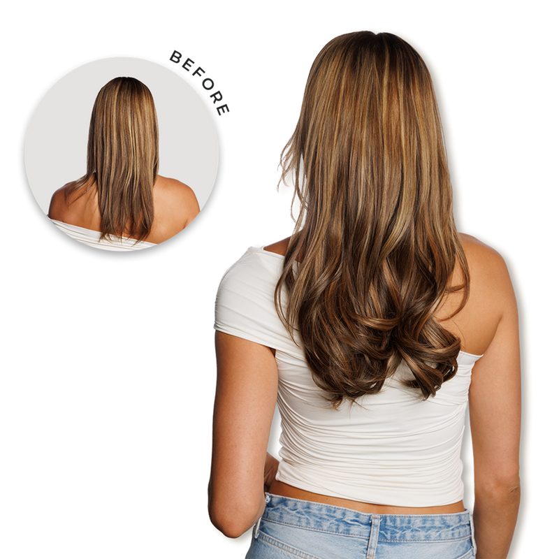 Xtra Inches Clip-in Extensions - Mocha Melt