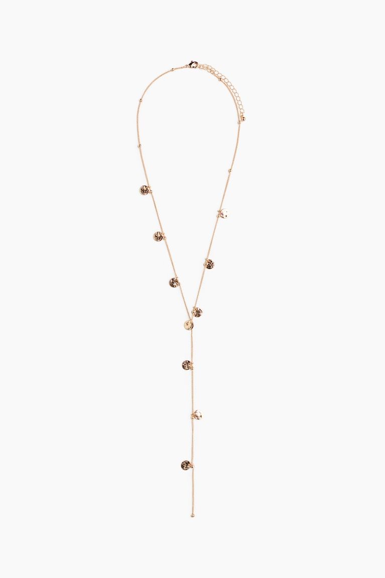 Y-Shaped Charm Necklace