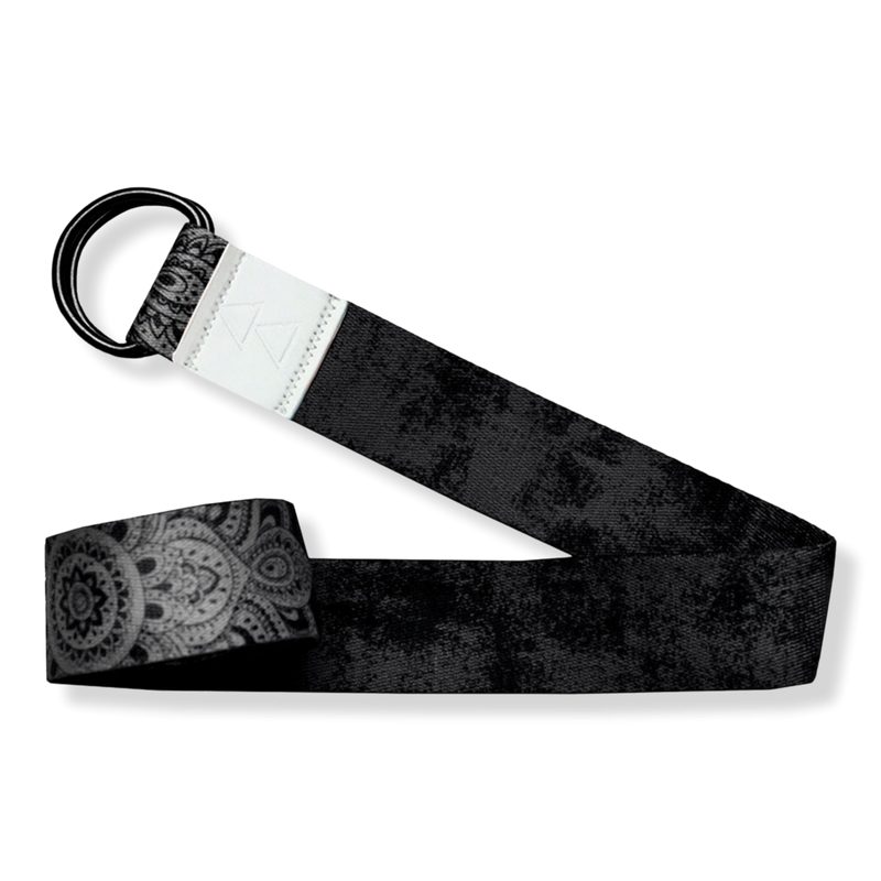 Yoga Strap - Mandala Black
