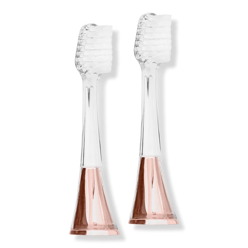 Zina45 Sonic Pulse Toothbrush Replacement Heads - Chrome Rose
