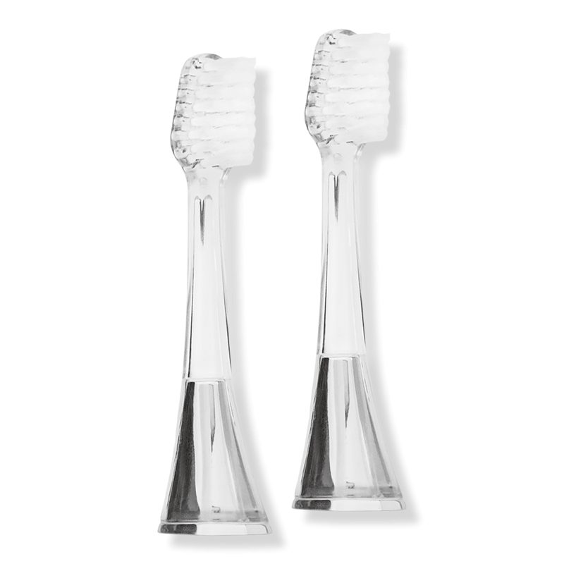 Zina45 Sonic Pulse Toothbrush Replacement Heads - Chrome Silver
